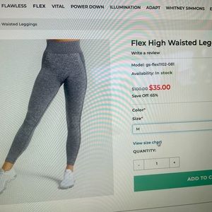 Gym shark Flex high waisted leggings